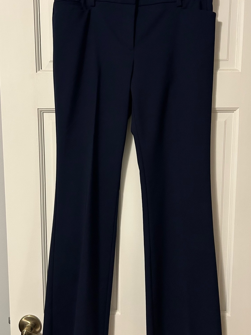 New York & Company Navy Flare Dress Pants